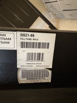 Full size bed with pristine mattress