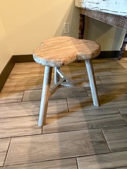 Potato Barn Rustic Wood Stools – Set of 2