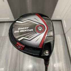 Callaway Great Big Bertha 10.5° Driver, Mitsubishi Rayon 50g R Flex, 45.5” RH - STILL AVAILABLE 