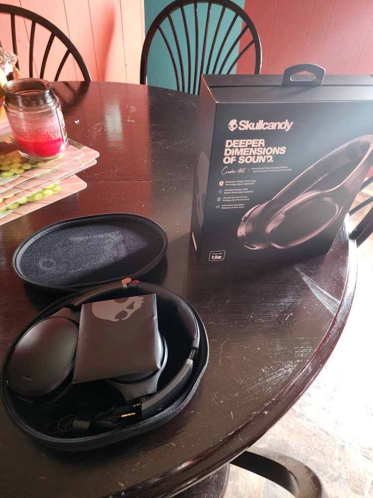 Skullcandy Crusher ANC Over-Ear Noise Canceling Wireless Headphones with Sensory Bass