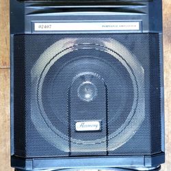 Vintage Harmony 9" High Portable Guitar keyboard vocals amplifier runs on c batteries or adapter
