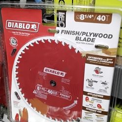 DIABLO 8 1/4" / 40T FINISH/ PLYWOOD BLADE 