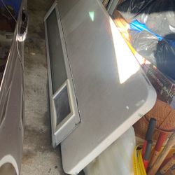 Pet Door.  Dog Cat.  Sliding glass door.