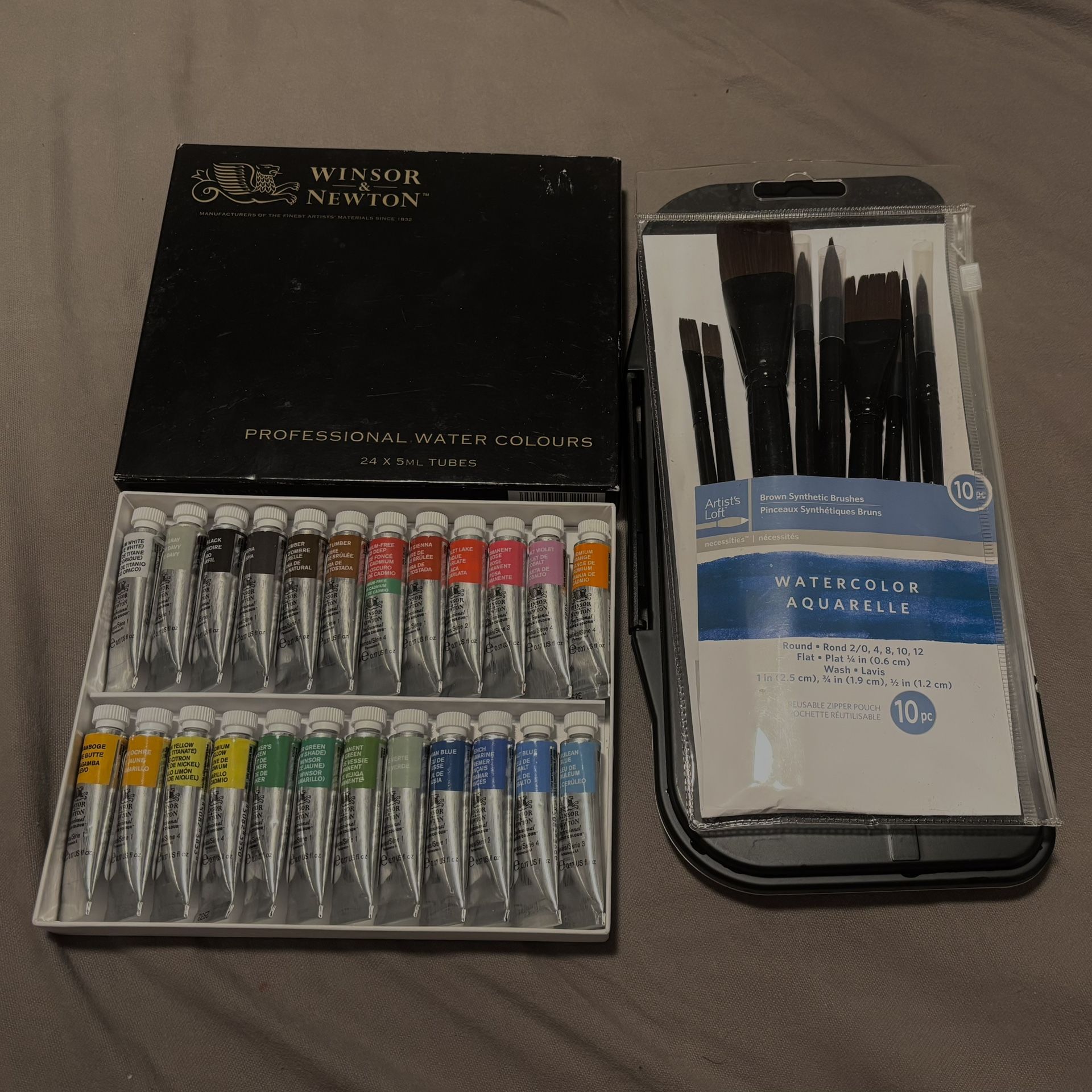 Winsor & Newton Professional Water Colours Set 24 x 5 ml tubes