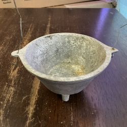 Small Cast Aluminum Mini Cauldron