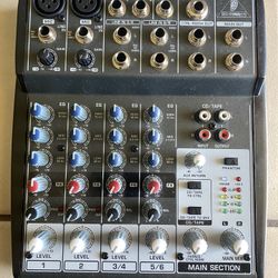 Beringer Xenyx 802 8 Input 2 Bus Mixer