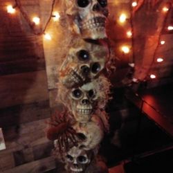 Halloween Skull Topiary 