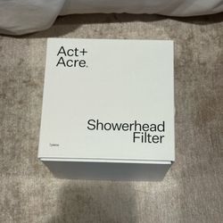 Act+Acre Showerhead Filter Filtered Shower Head Hair Scalp Care Open Box