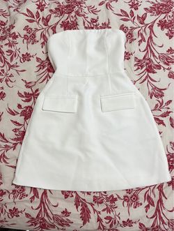 Commense A line mini White dress