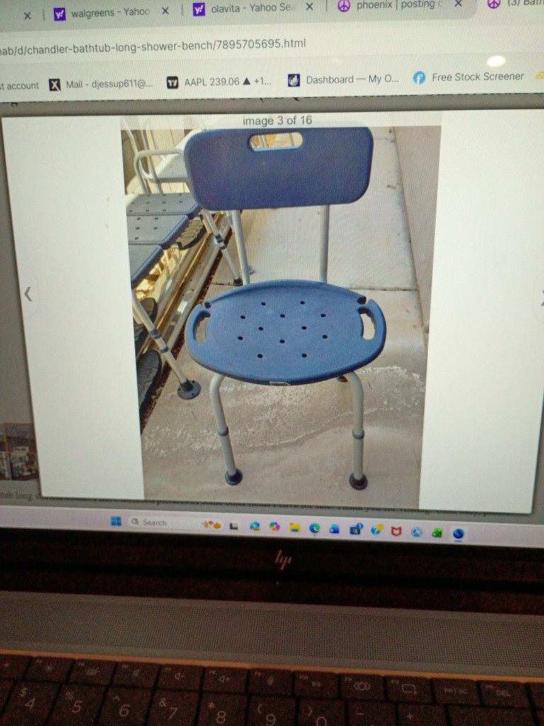 Shower Chair With Back Cash Only Please