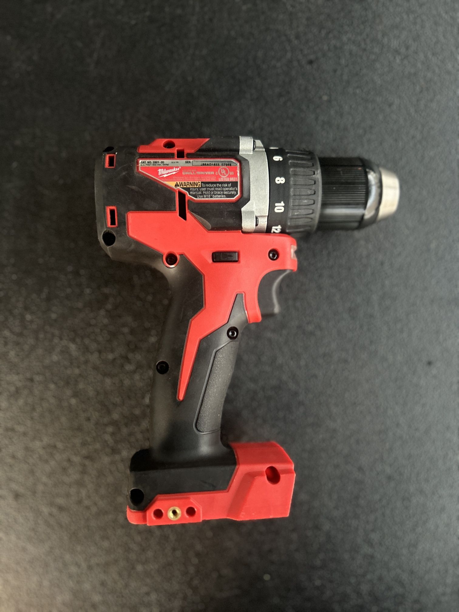 Milwaukee M18 18 Volt Lithium lon Brushless Cordless 1/2 Inch