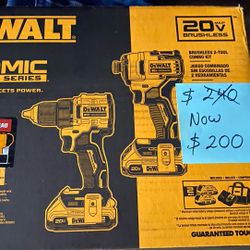 Dewalt Atomic Series. Drill , And Impact. Set 