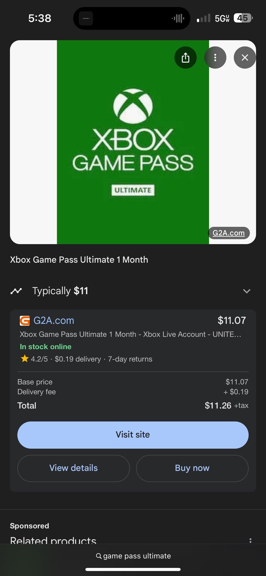 Game Pass Ultimate 1month Codes