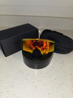 Oakley Shield Sunglasses Fire Iridium Lens