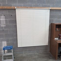 Off White 54 1/4 X 66 Mini Blind Cordless 