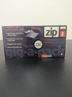 IoMega ZIP Disks 10 Pack 1GB Factory Sealed