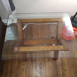 Glass Top End Table