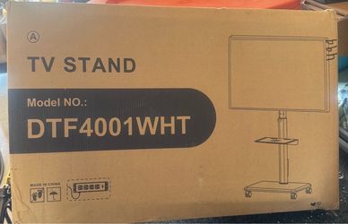 Mobile TV Stand White