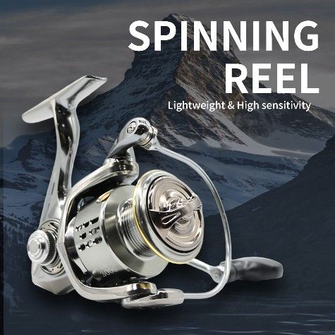 Spinning Reel, Ultra Smooth Powerful Fishing Reel Left Right Exchange Handle, 5.5:1 High Speed, 35 LB Max Drag Heavy Duty Big Game Fishing