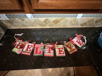 “Believe” Christmas Banner