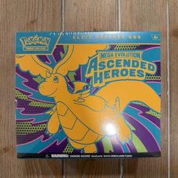 Pokémon TCG Mega Evolutions: Ascended Hero's Elite Trainer Box (ETB) SEALED!