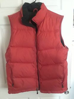 Eddie Bauer puffy orange vest (Large)