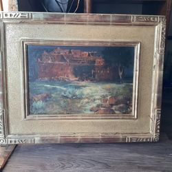 Earl Carpenter Listed Artist Painting On Board