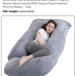Pregnancy Pillow J-Shaped Full Body Pillow