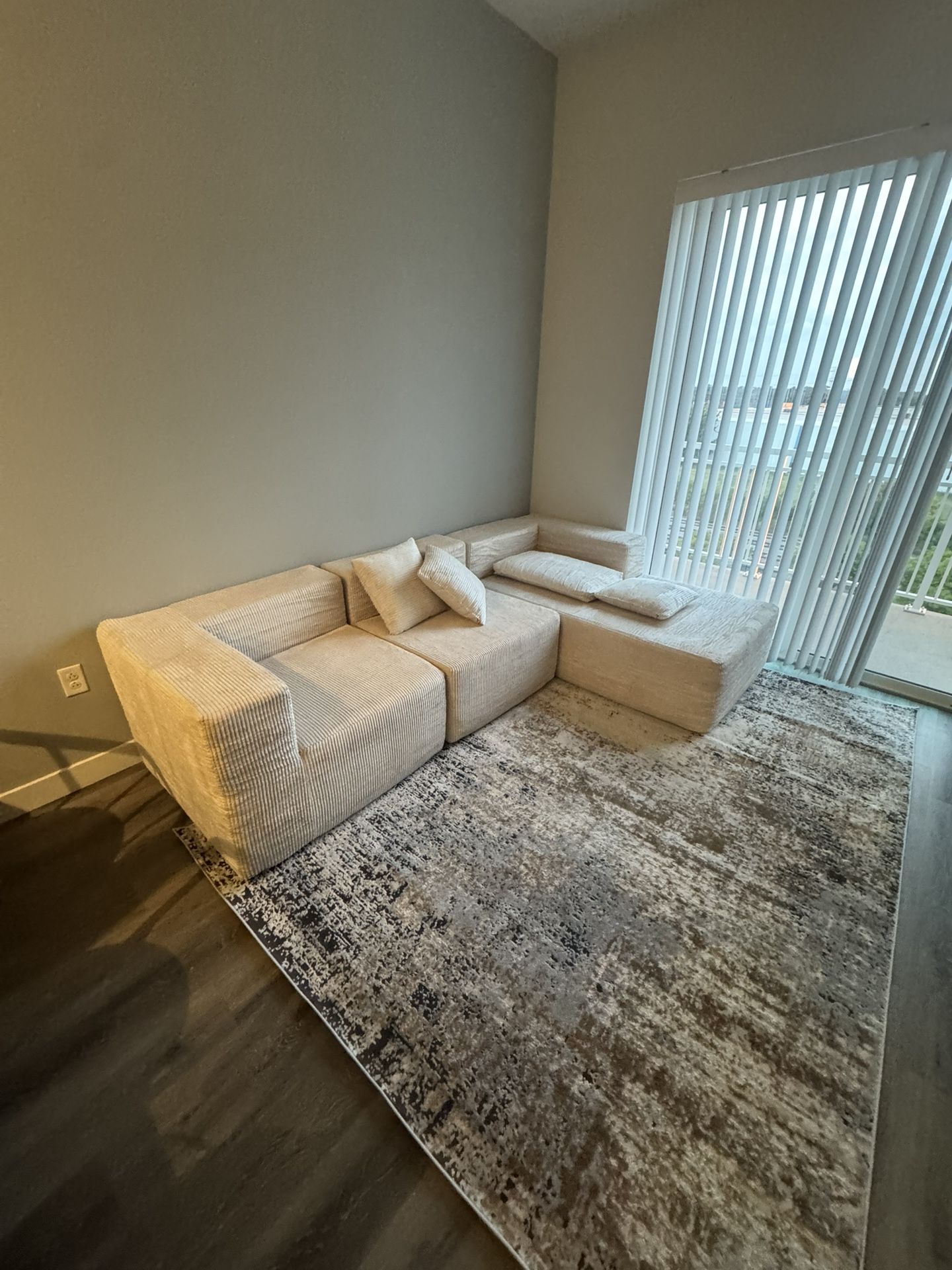 Brand New 108” Creamy Modular Sofa