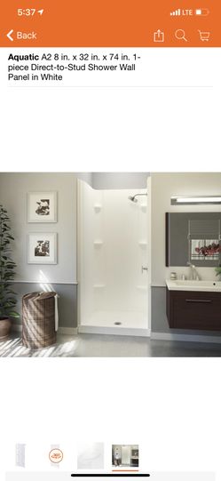 Aquatic 33x32” shower set