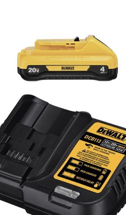 DWALT 20V CHARGER WITH 2 BATTERIES