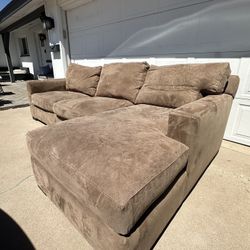 High-quality crate and barrel sectional couch