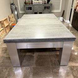 8’ Stainless Steel Pool Table / Dining Table