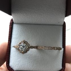 Charles & Colvard Forever One Moissanite Bridal Set