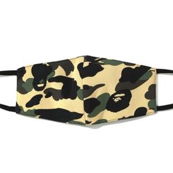 BAPE 1st Camo mask yellow