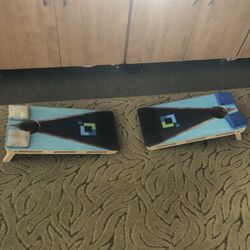 Small Cornhole Game 25inchx13inch Like New 👍🏼W/bean bags - Must Come To Huntington Beach