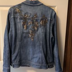 CHICOS XL Jean Jacket
