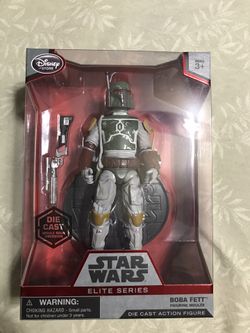 Disney Star Wars Elite Series Boba Fett NO Cape, Die Cast Figure