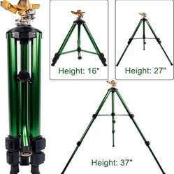 Twinkle Star Impact Sprinkler on Tripod Base, Quick Connector and Product Adapter Set, 360 Degree Coverage, 1 Pack