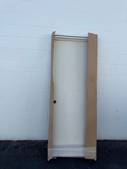Interior Prehung Door White Flat Panel