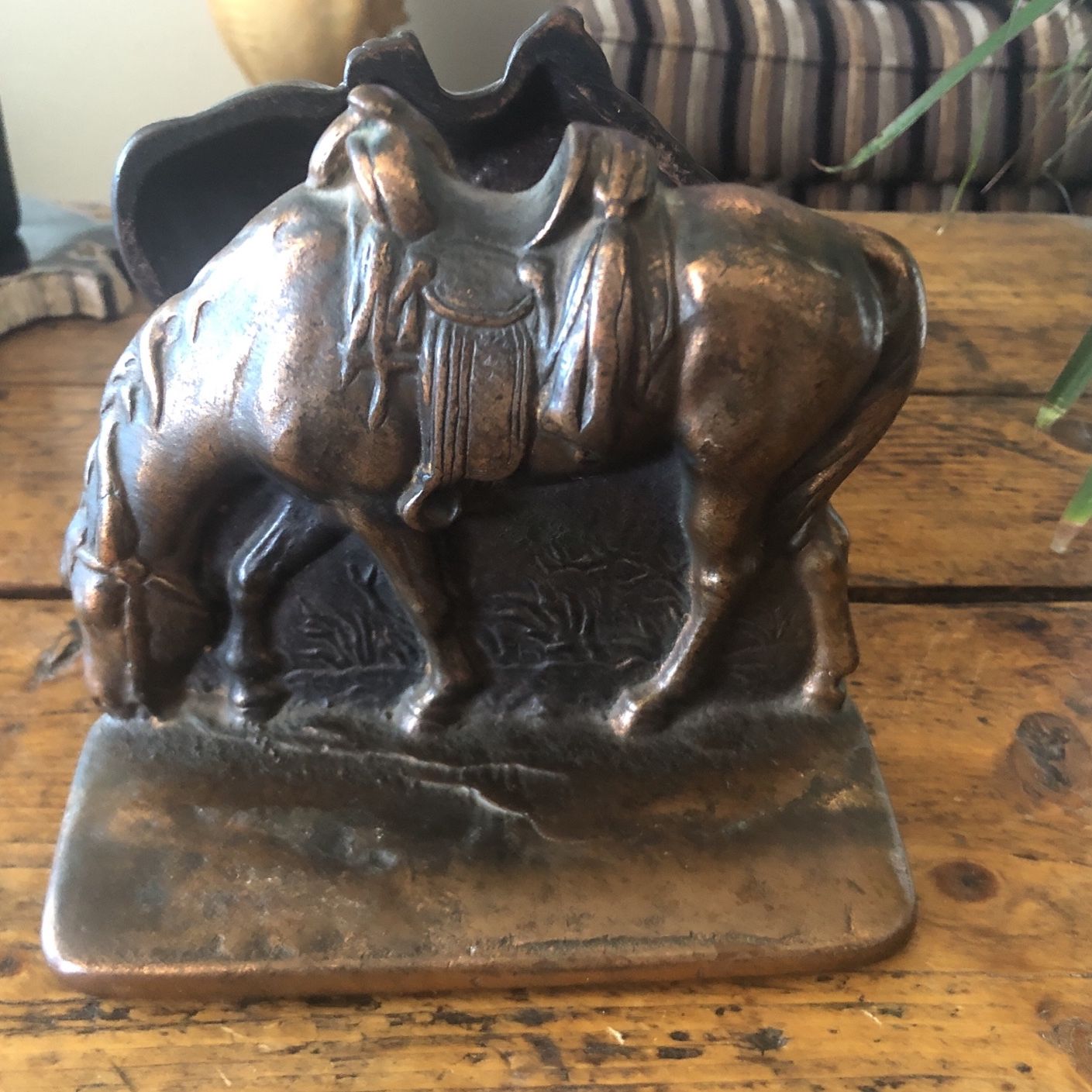 Vintage Cowboy Western Horse Bookends