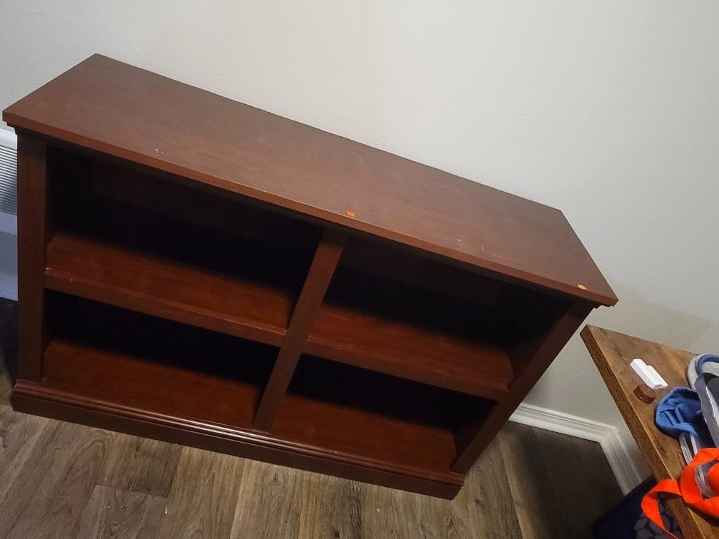2 Brown Bookshelves