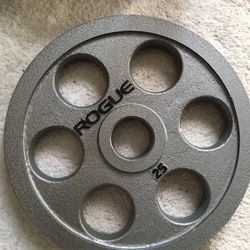 25lb 6 Shooter Olympic Grip Plate. 