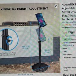 AboveTEK iPad Or Tablet Kiosk Floor Stand