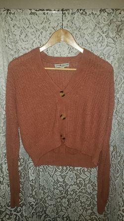 Chestnut knit cardigan