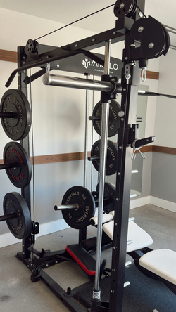 Mikolo M4 Smith Machine with 260 Pounds Plate Set in like new condition