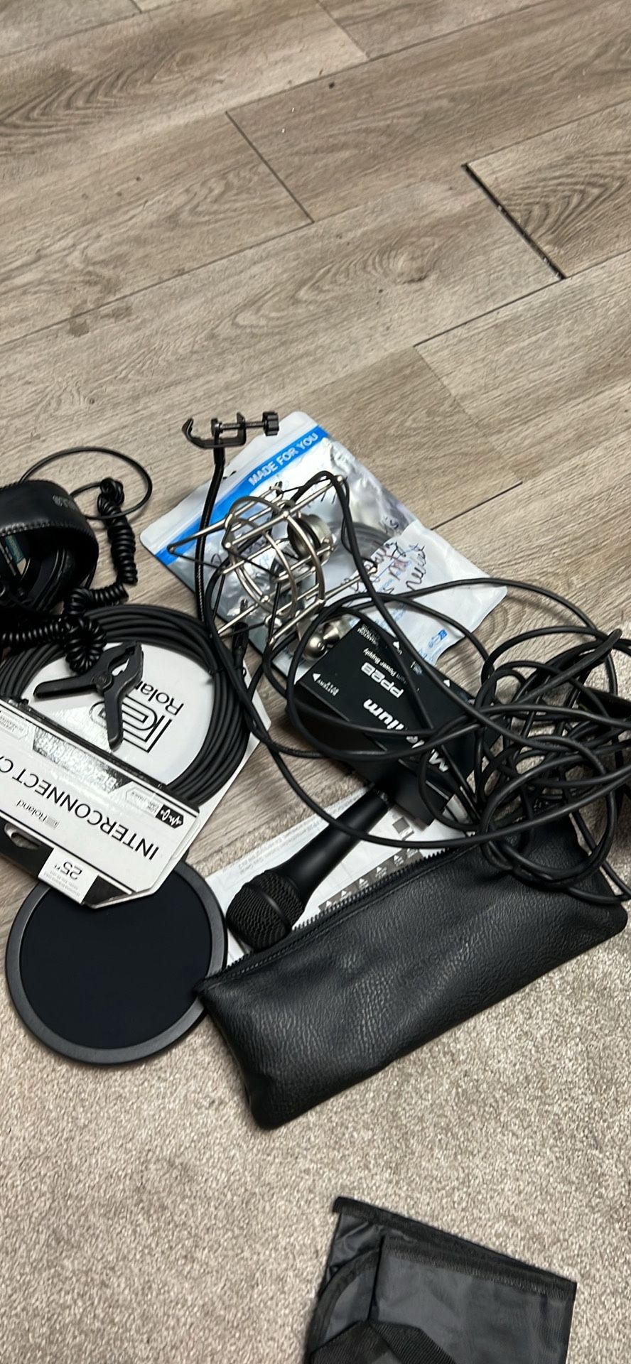 Audio Equipment Cables, Mic, Headphones & More