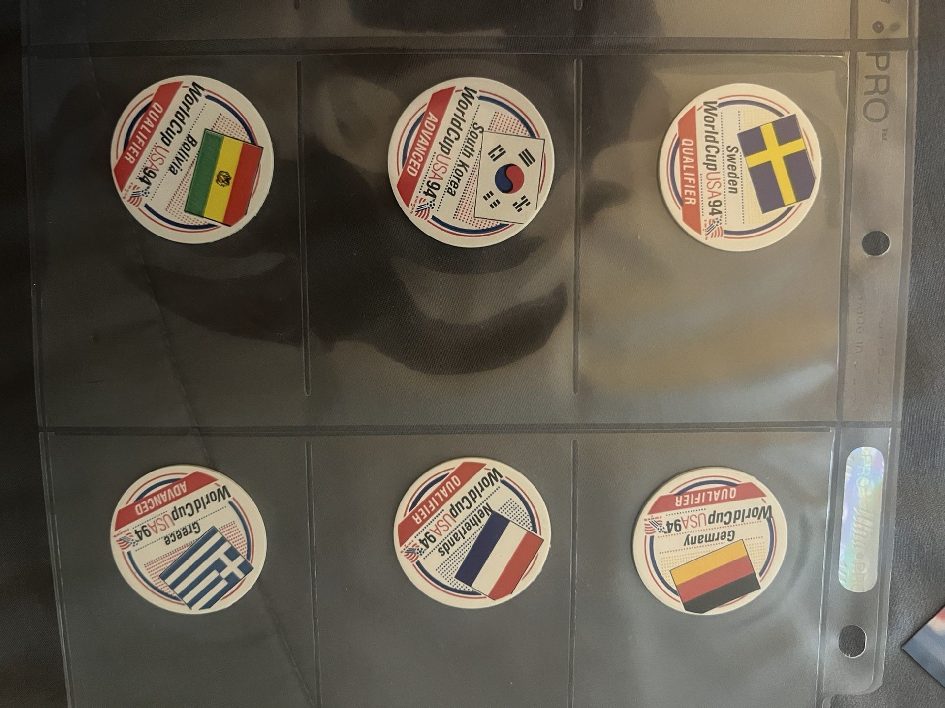 World Cup 1994 Pog Set Of 6