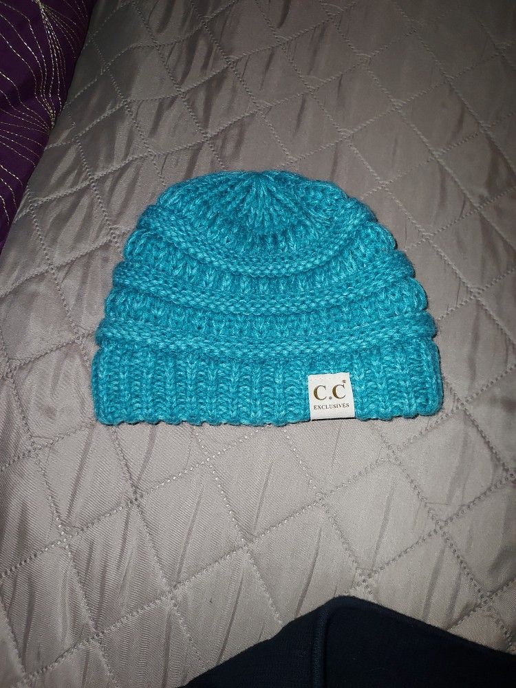 Small Turquoise Beanie 