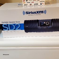 Sirius XM Portable Speaker Dock SD2 And Stratus 7 Radio